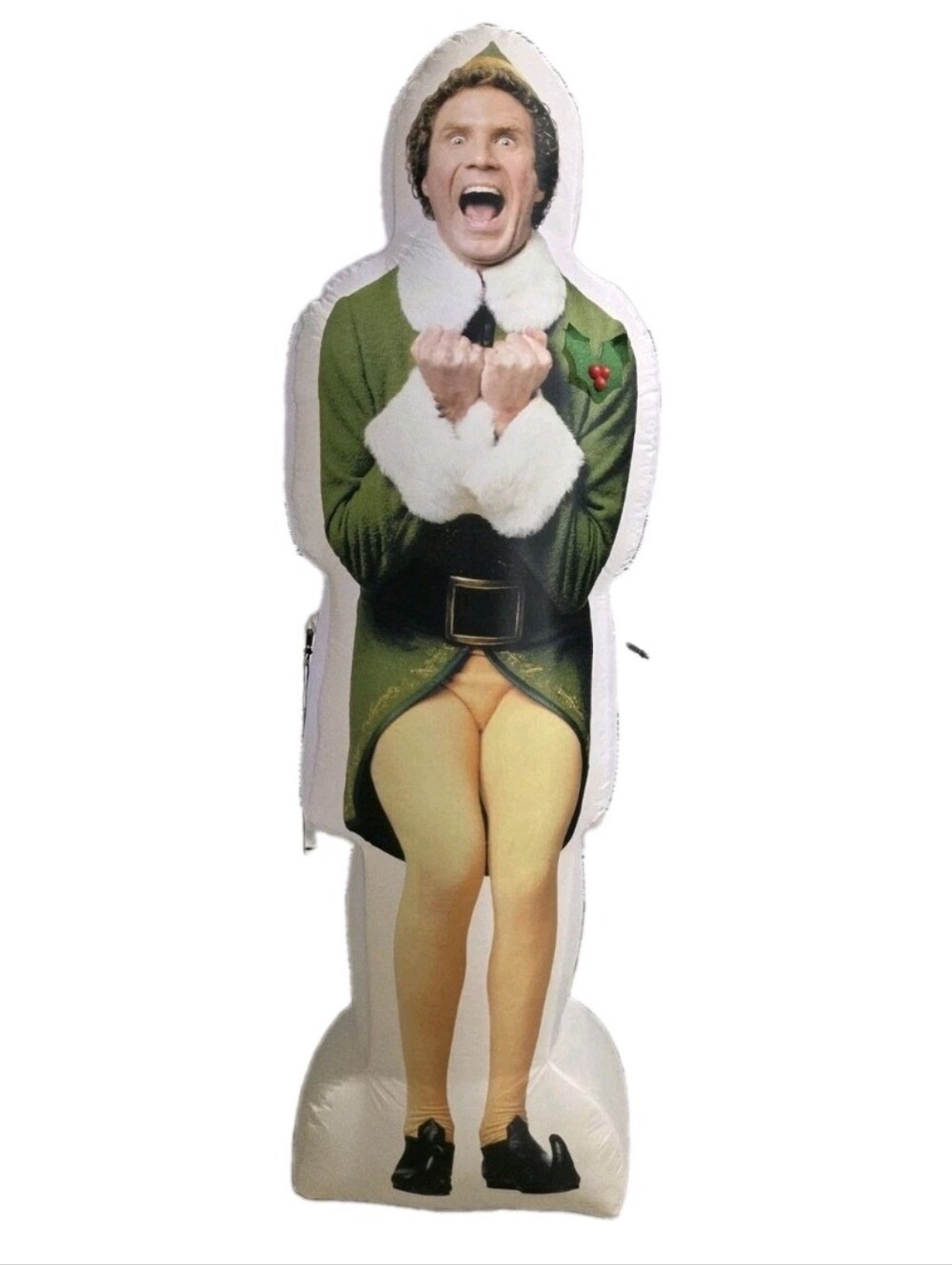 Gemmy Buddy the Elf 6FT Photorealistic Airblown Inflatable Christmas Yard Decor